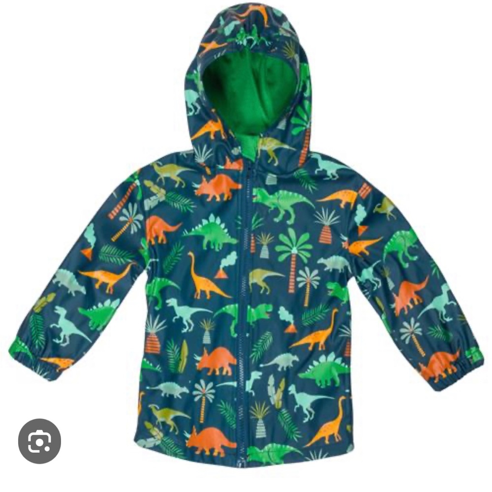 Stephen Joseph kids dinosaur print raincoat - Size 7/8 - New with tags